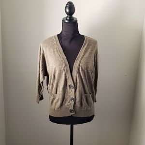Mossimo Olive Green Button Up Women's Cardigan XL